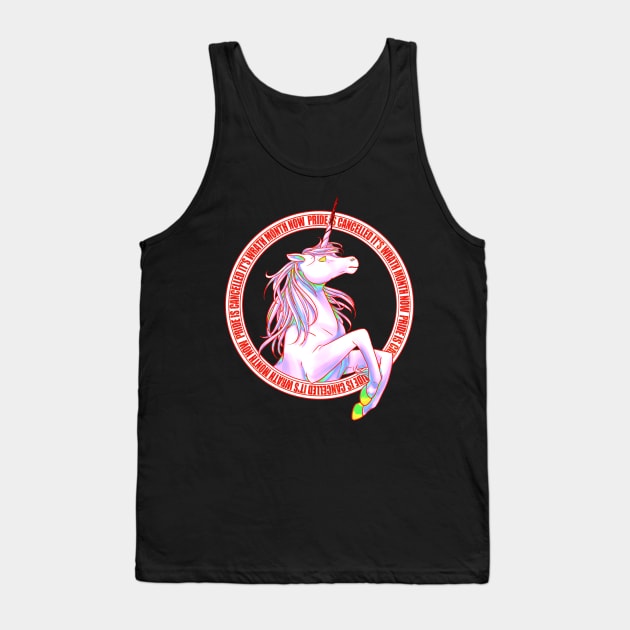 PRIDE IS CANCELLED ITS WRATH MONTH NOW Tank Top by Kytri